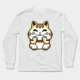 cat drawing cartoon Long Sleeve T-Shirt